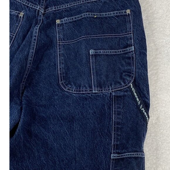 Hedz Up Jeans Avewear Mens Carpenter 44x34 Real 40x32.5 Baggy Loose Hip Hop 90’s - Picture 13 of 16